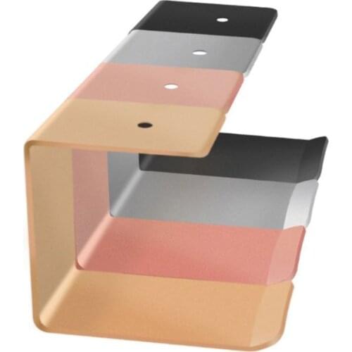 Aluminum Alloy Headphone Holder Under Desk Stand Hanger Wall Mounted Earphone Headset Storage Rack for Home Office