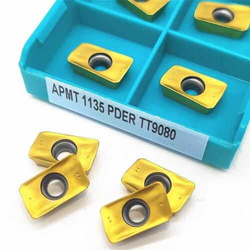APMT1135 PDER TT9080 Carbide Insert Milling Turning Tool CNC Metal Lathe Tools APMT1135 Indexable Tool Turning Insert