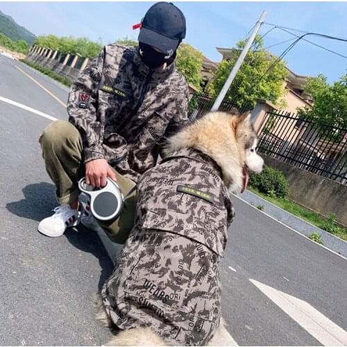 TLB Pet Custom Outdoor Camouflage Clothing Windproof Stain-Resistant Bullfighting Teddy Golden Retriever Alaska Dog Clothing