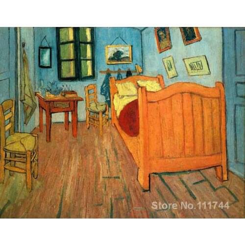 Modern art painting on canvas The Bedroom at Arles hand painted Vincent Van Gogh artwork High quality