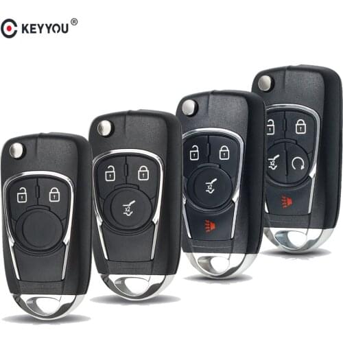 KEYYOU 2/3/4/5 Buttons Modified Flip Remote Car Key Shell For Chevrolet Cruze For VAUXHALL OPEL Insignia Astra J Zafira C 2