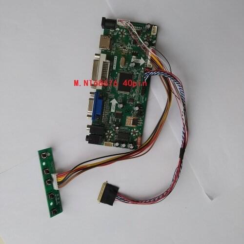 Kit For LP140WH2-TLE2 Screen Monitor 40pin LVDS Audio card DIY LED LCD HDMI VGA Controller board DVI Panel 1366*768 14"