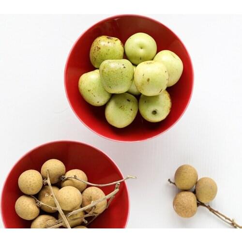 Red Snack Plate High Foot Ceramic Tea Cake Tray Small Tray Creative Home Living Room Dessert Plate Fruit Plate Serving Tray