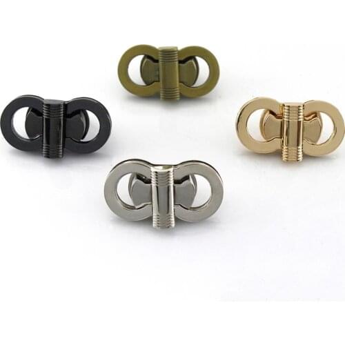1pcs Metal Bag Turn Lock "8" Shape Twist Lock Clasp for Leather Craft Women Bag Handbag Shoulder Bag Purse Hardware Accessory