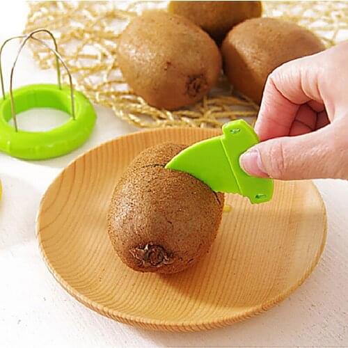 Kiwi Pitaya Peeling Tools Kiwi Cutter Mini Fruit Cutter Peeler Slicer with Plastic Kitchen Gadgets Fruit Tools Kitchen Tools