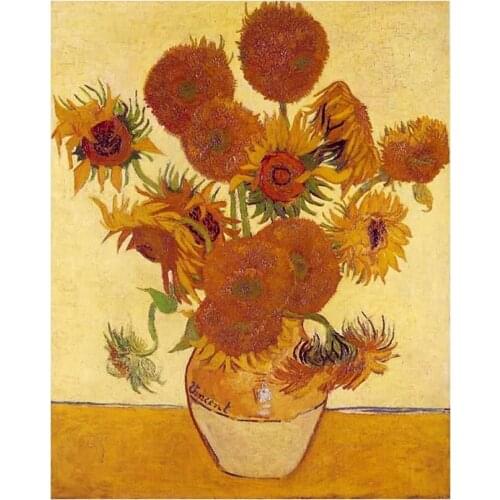 Painting By Numbers DIY 40x50CM Dropshipping Big size Abstract sunflower Flower Canvas Room Decoration Art picture Child Gift