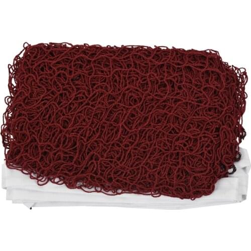 New-Professional Training Standard Braided Badminton Net 6.0m x 0.75m White Hem