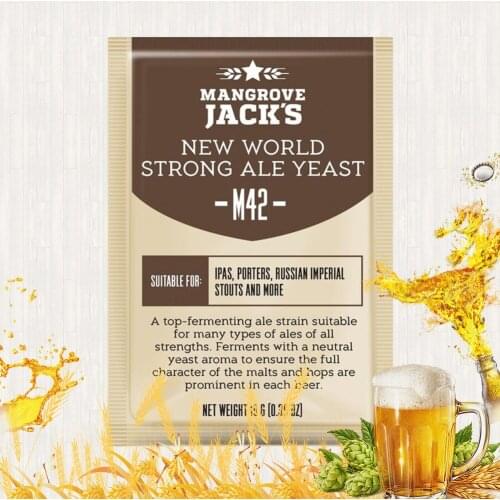 M42 New World Strong Ale Yeast Mangrove Jacks Imported Yeast 10g Beer-specific Yeast Lager Ale IPA Fermentation Excipients