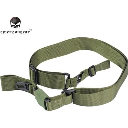 Emerson NEW Nylon Multi-function Adjustable Tactical 3 Point Bungee Rifle Gun Airsoft Sling Hunting Gun Strap OD/BLACK/TAN