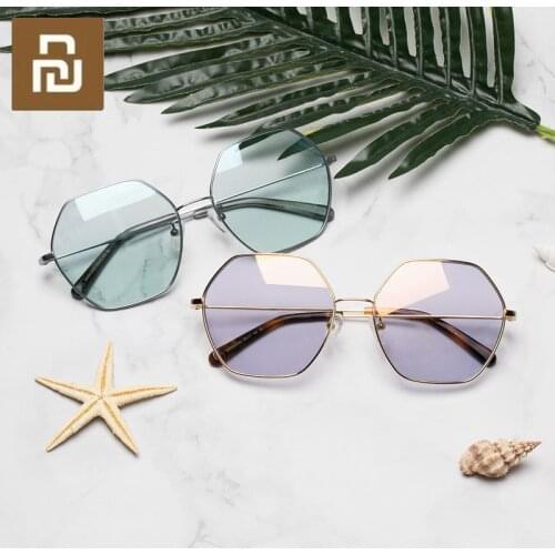 TS Luxury Fashion Sunglasses UV400 Protection 23g Light Cat Eye Geometric Classic Metal Frame Sun Glasses Eyewear Unisex