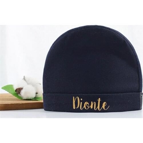 Personalized Name Baby Beanie Hats Cute Newborn Infant Caps Baby Shower Gifts Kids Hats Custom Baby Boy Baby Girl Beanie Hat