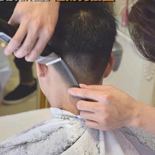 Titanium Steel Comb Professional Salon Hair Hairdressing Anti-static Barbers Comb Ultra Thin Hair Brush For Men