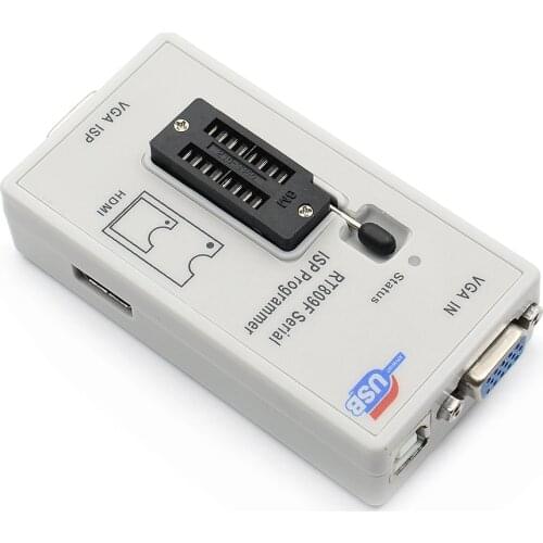 Sinstar Original RT809F Serial ISP programmer VGA LCD ISP programmer with RT-SOP8-A Simple adapter universal programmer
