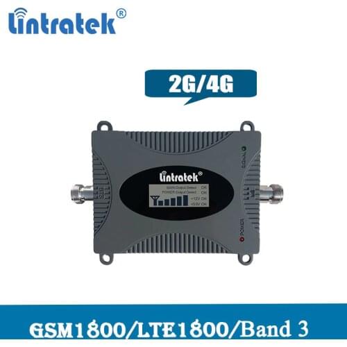 Lintratek 4G LTE / DCS 1800mhz Cellular Amplifier 2G GSM 1800 Signal Repeater LCD Display Moblie phone Booster 4G Network 50