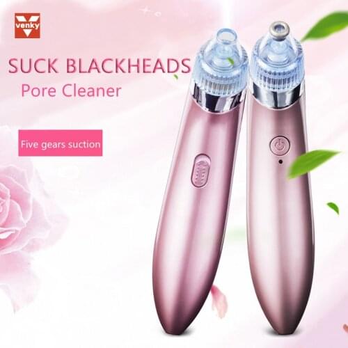 VENKY Blackhead Remover Vacuum Suction Nose Cleaner Skin Care Tools Facial Beauty Electric Blackhead Extractor Acne Pore Cleaner