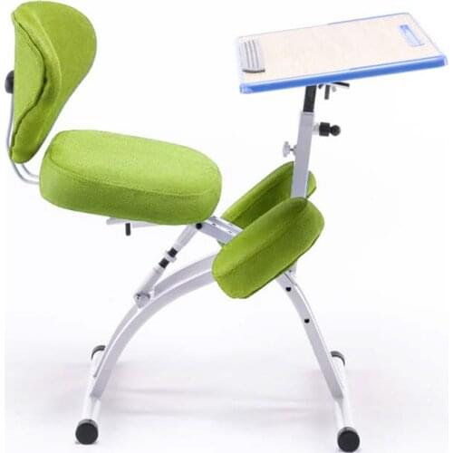 YDM-1458-1 Adjustable Desktop Tablet Training Chair With Writing Board Adjustable Height Angle Lifting Chair With Mesh Backrest