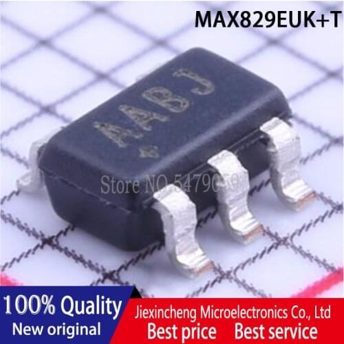 10PCS MAX829EUK+T marking:AABJ MAX829EUK MAX829 SOT23-5 Voltage regulator IC