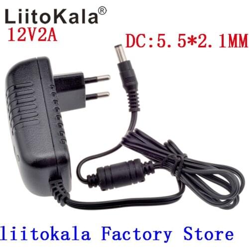 Liitokala lii500 adapter 12V 2A power adapter to monitor the power supply DC5.5*2.1mm port