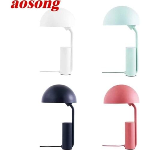AOSONG Contemporary LED Lamp Table Cartoon Creative Design Reading Desk Light Home Eye Protection For Children Bedroom Study