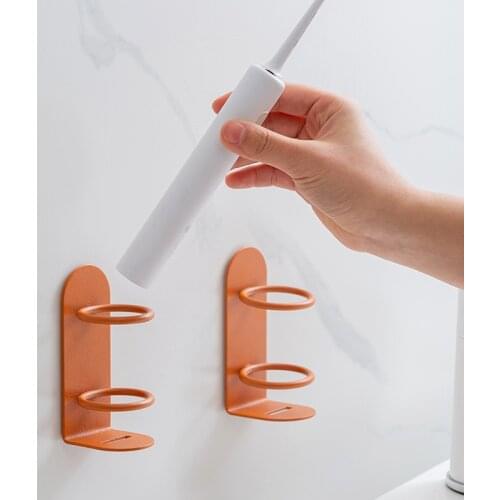 Electric Toothbrush Holder Rack Free Perforation Wall-mounted Seamless Bracket Toothbrush Storage Rack Bathroom Supplies