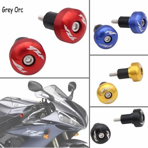 For YAMAHA YZF R1 YZF-R1 Motorcycle Accessories CNC Aluminum Handlebar Hand Grip Bar Ends Cap Slider
