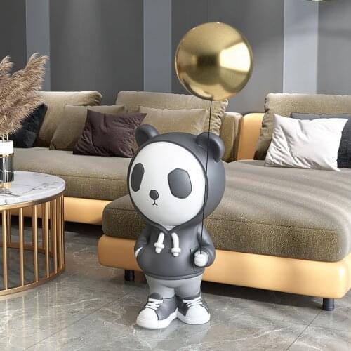 Creative Panda Large Floor-to-ceiling Ornaments Nordic Living Room TV Cabinet Next To Home Decorations Moved To A New Home