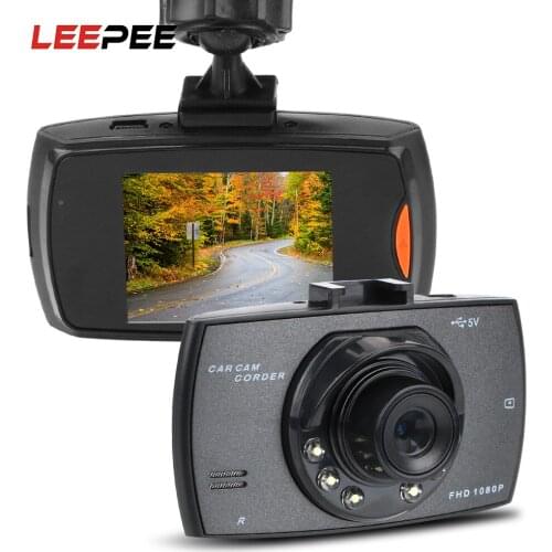 LEEPEE Car DVR Driving Recorder Video 6pcs IR LED Night Vision 2.7 Inch HD 2600W Camera 16G/32G TF Memory Card Car Electronics
