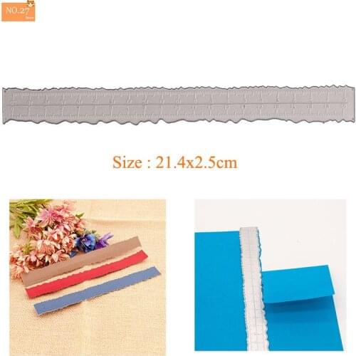 Ruler with Scale Metal Cutting Dies Stencil DIY Cards Stencils Photo Album Embossing Paper Making Scrapbooking Craft Dies 2021