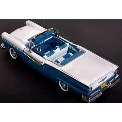 Diecast Alloy 1:18 Scale Ford 500 Skyliner Classic Convertible Car Model Die-cast Vehicle Toy Collection Gifts Display Souvenir