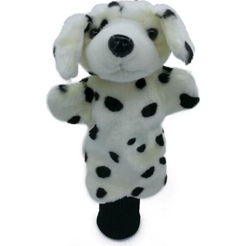 Mini Spotty Dog Golf Head Cover Fairway Hybrid Golf Woods Headcover Cartoon Animal Mascot Novelty Cute Gift