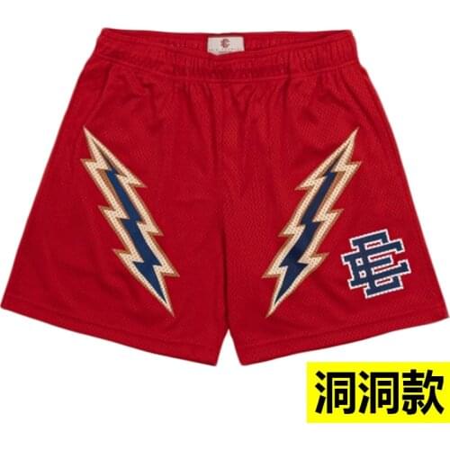 2021 Mens Casual Fitness Trend Five-Point Pants Beach Pants Mesh Breathable Quick-Dry Loose Hip-Hop Versatile Fashion Shorts