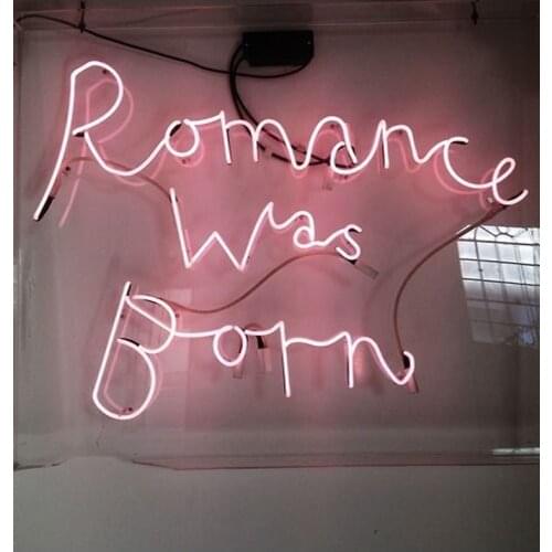 Neon Sign For romance was born Glass Tubes Lamp Beer Home Lamp HOPE great resterant light advertise custom DESIGN Handmade light