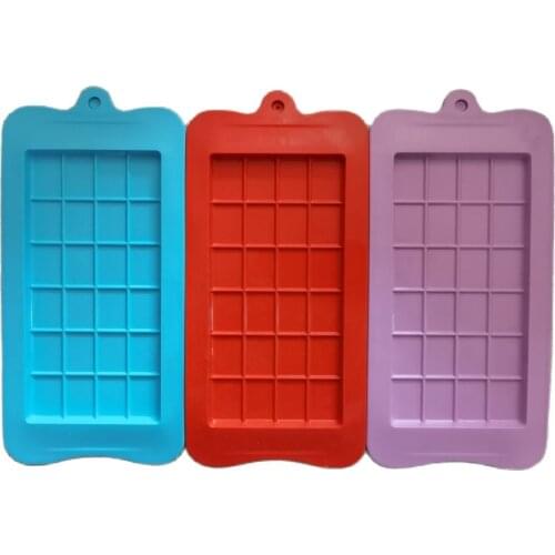 New Colour Silicone Chocolate Mold Square Shape Baking Tools Non-Stick Cake Mould Jelly Candy 3D DIY Molds Kitchen Accessories