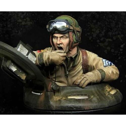 New Unassembled 1/9 ancient warrior talk man bust with base Resin Figure Unpainted Model Kit