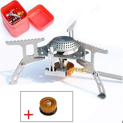 3500W Portable Camping Gas Stove Outdoor Cooking Stove Foldable Split Picnic Grill Stoves Electric Lighter System Tent Stove