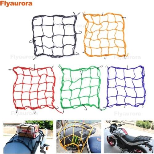 Universal Bungee Cargo Net Motorbike Helmet Mesh Storage Motorcycle Helmet Bungee Luggage Hold Down Storage Cargo Organiser Net