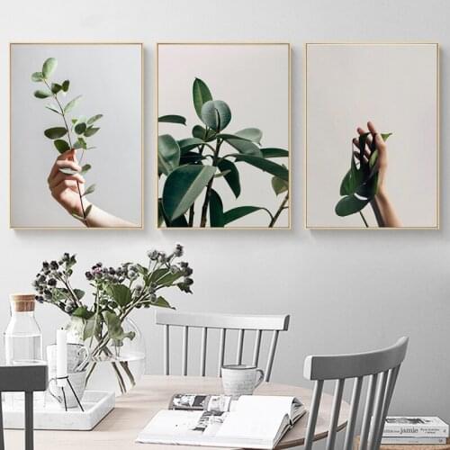 Green Tree Branch Still Life Painting Plant Wall Art Photography Poster Modern Home Bedroom Wall Painting Decoration Unframed