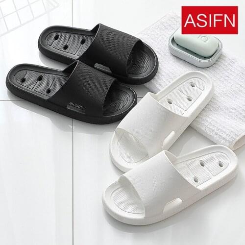 Slippers Female Household Indoor Couple Bath Bathroom Non-Slip Leaking Slipper Men Mens Slippers Indoor Mens Shoes Women Shoes