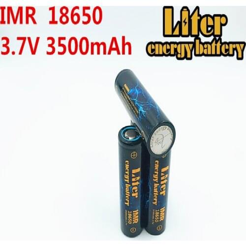 Liter energy battery 10PCS IMR18650 3.7V 4.8A 3500MAH 18650 Rechargeable battery use battery core for Flashlight