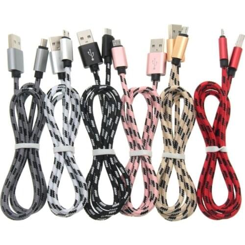 10pcs Universal 1m 2m 3m Micro USB Cable 2.0 Data Sync Charger Cable for Samsung Galaxy 5pin for Android Smart Phone Cables