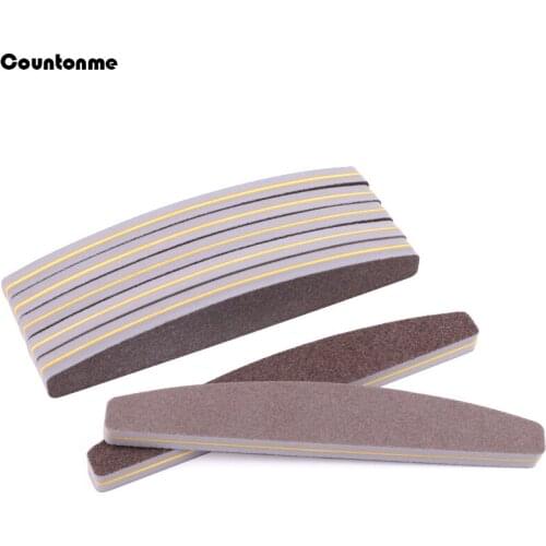 5 Pcs/lot Boat Nail Files Buffer 100/180 Double Sided Polishing Grinding Manicure Pedicure Nail Buffers File Tools Supply