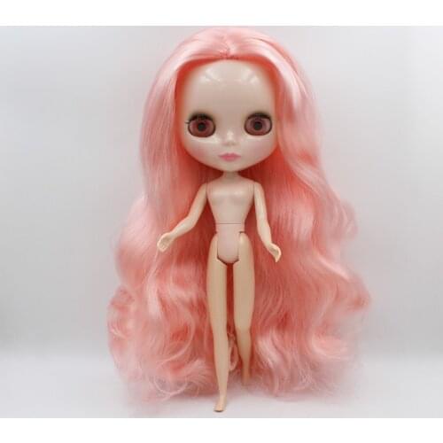 Free Shipping big discount RBL-500 DIY Nude Blyth doll birthday gift for girl 4 colour big eyes with beautiful Hair cute toy