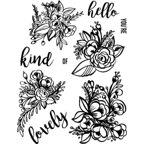 Flower Clear Stamp Or stamp for DIY Scrapbooking/Card Making/Kids Fun Decoration Supplies A187