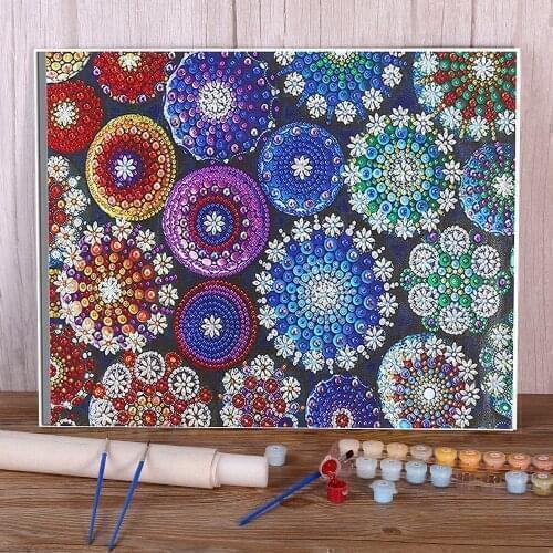 Flower Painting By Numbers Package Acrylic Paints 40*50 Painting On Canvas Home Decor For Adults Handiwork