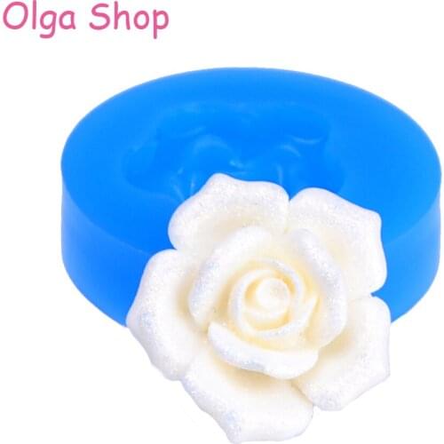 HYL152 23.8mm Rose Flower Silicone Push Mold - Cake Decorating, Fondant, Jewelry, Resin, Clay, Candy, Gum Paste, Icing Food Safe