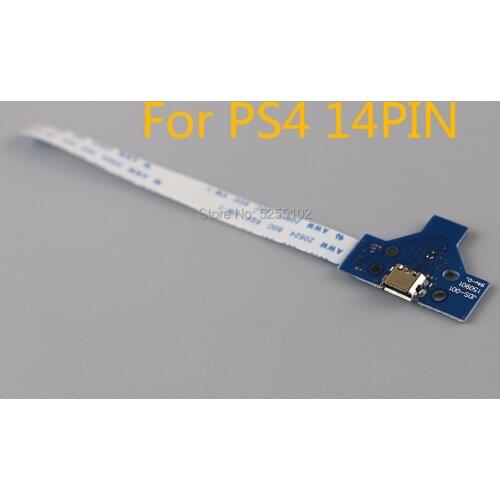 For PS4 charging board charging board+14Pin USB Connector LED Charging Charger PCB Board JDS-001 Controller With Power Cable