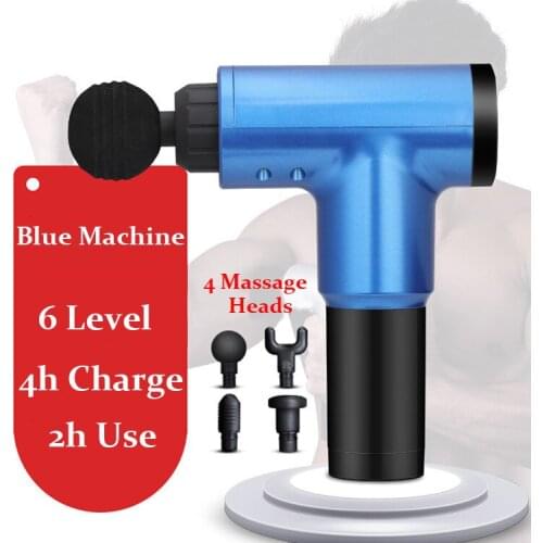 Electric Deep Muscle Massager Fascia Gun Massage Body Pain Relief Therapy Percussive Vibration Relaxtion for Gym Office Home