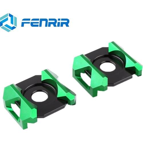 FENRIR Motorcycle CNC Aluminum Rear Wheel Fork Decoration Cover Chain Adjuster For Kawasaki Ninja250R Ninja250SL Ninja300