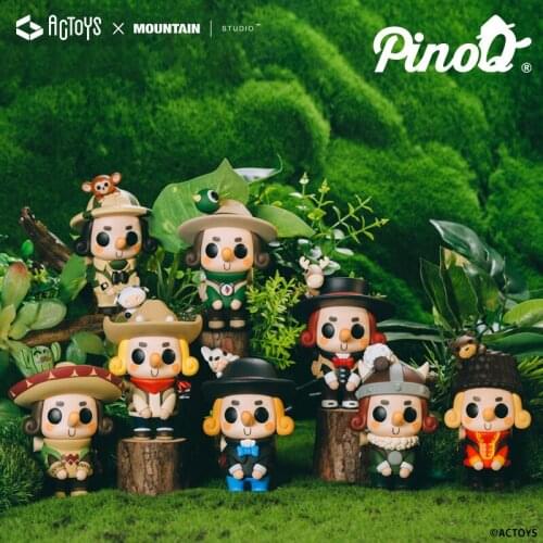 Traveler PinoQ Series Blind Box Explorer Rudolph Kawaii Figure Doll Collection Decoration Cute Anime Model Toy Adult Kids Gift