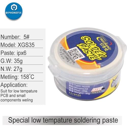 MECHANIC Solder Paste Flux No-Clean Lead-Free 138/148/158/183/217 Degrees Melts Electric Soldering Paste Mobile Phone PCB Repair